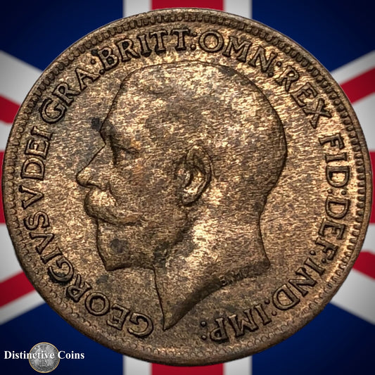 Great Britain 1918 Farthing 1/4d GB4715