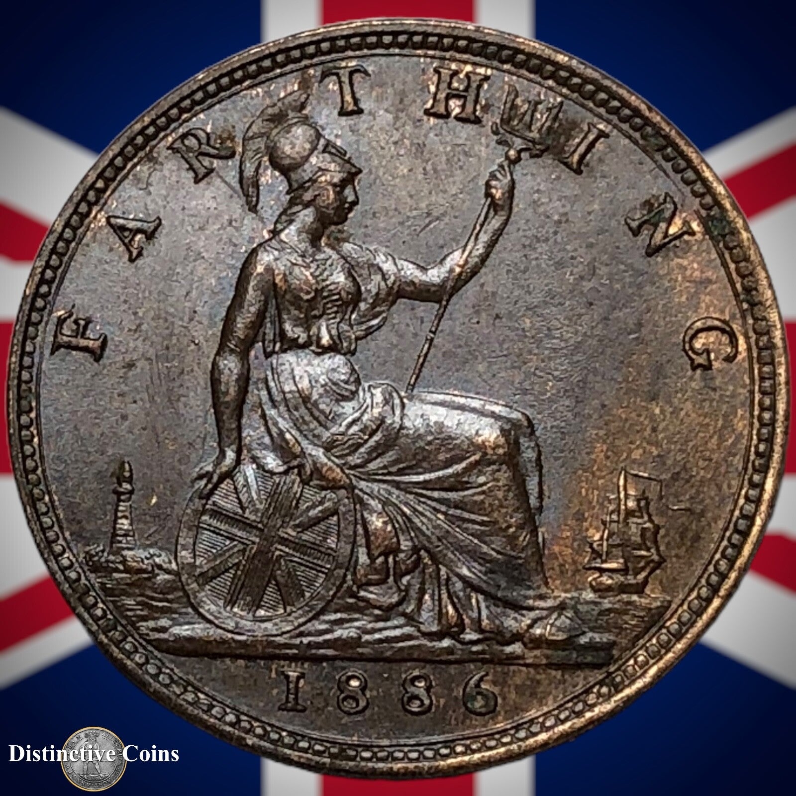 Great Britain 1886 Farthing 1/4d GB4238