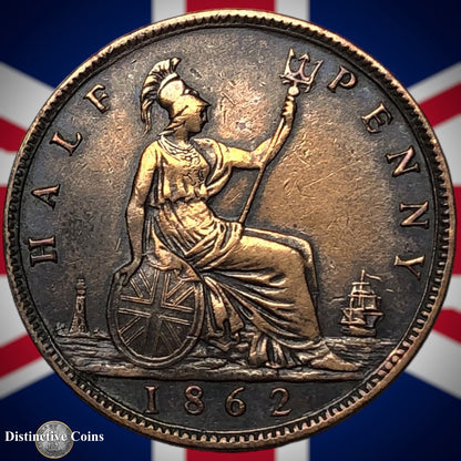 Great Britain 1862 Half Penny 1/2d GB5428