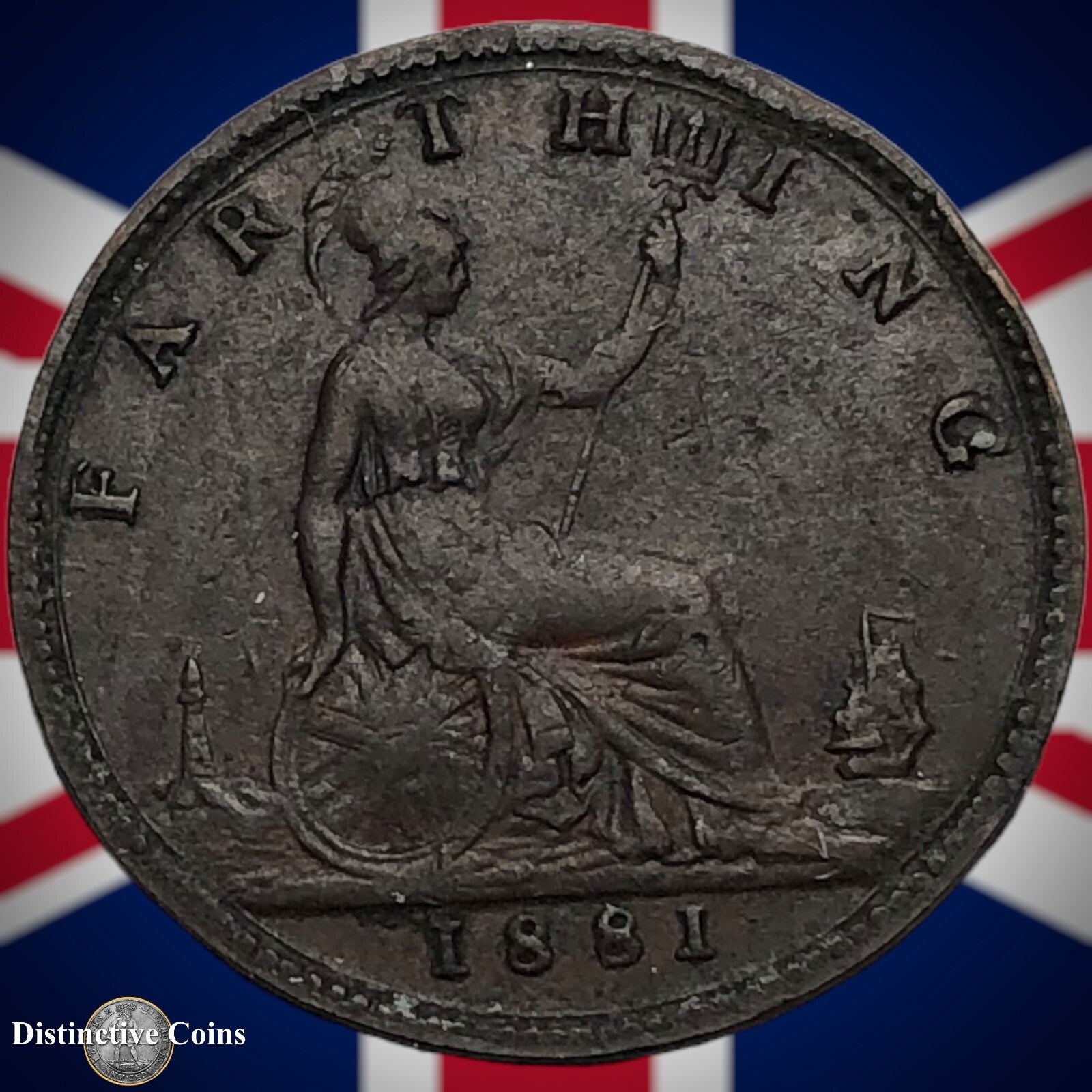 Great Britain 1881 Farthing 1/4d GB3849
