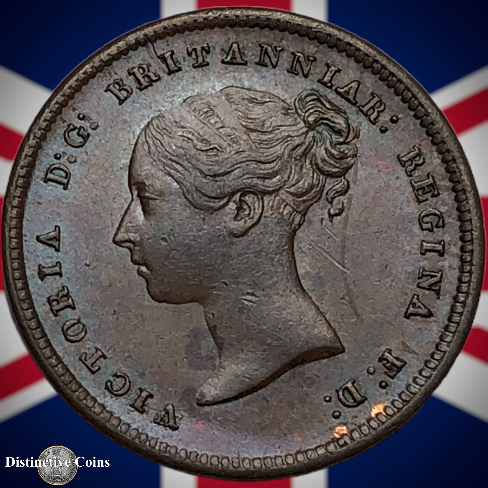 Great Britain 1844 Half Farthing 1/2 Penny GB3117