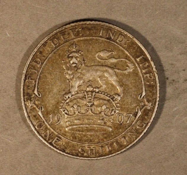 1907 Great Britain Shilling High Quality    
