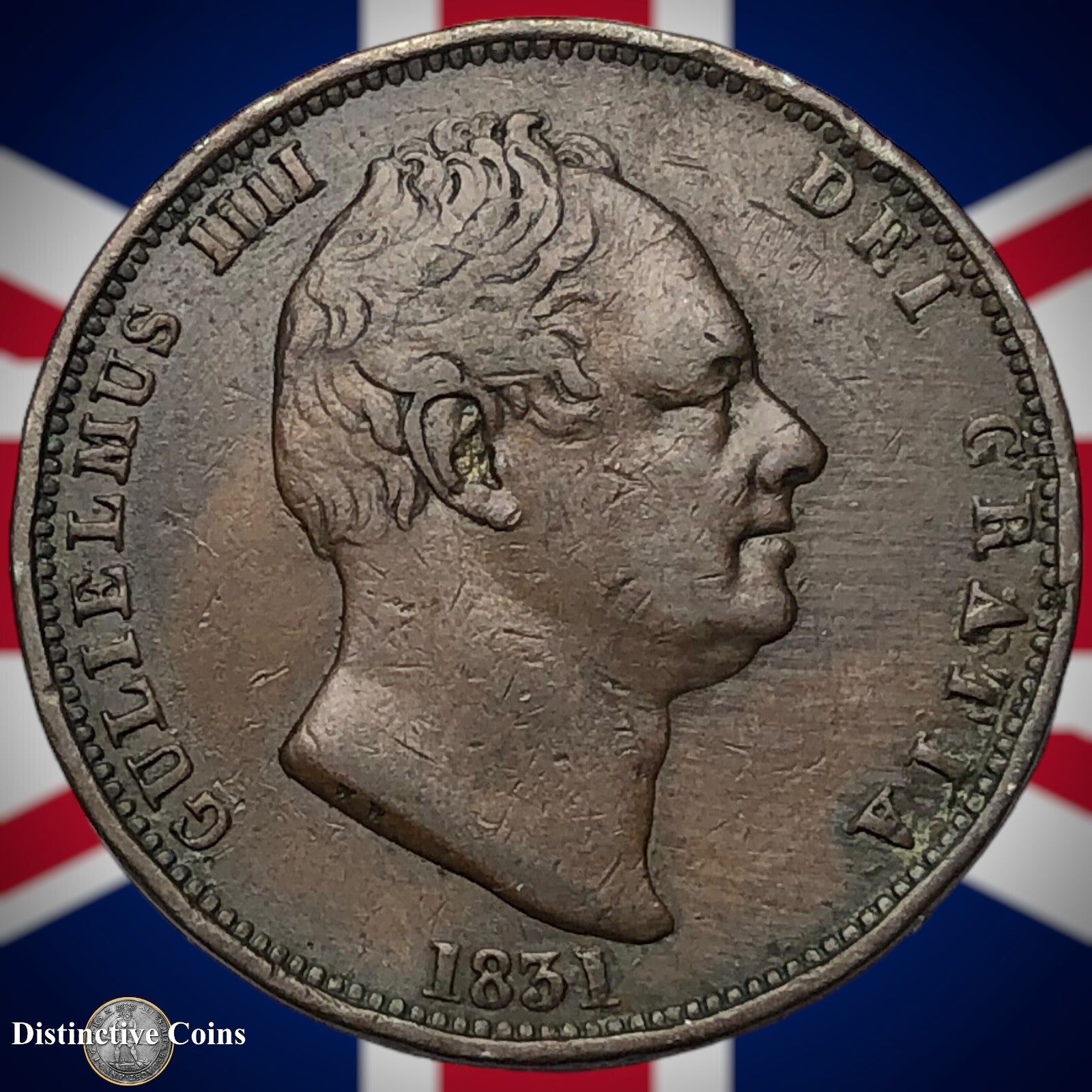 Great Britain 1831 Half Penny 1/2d GB5225