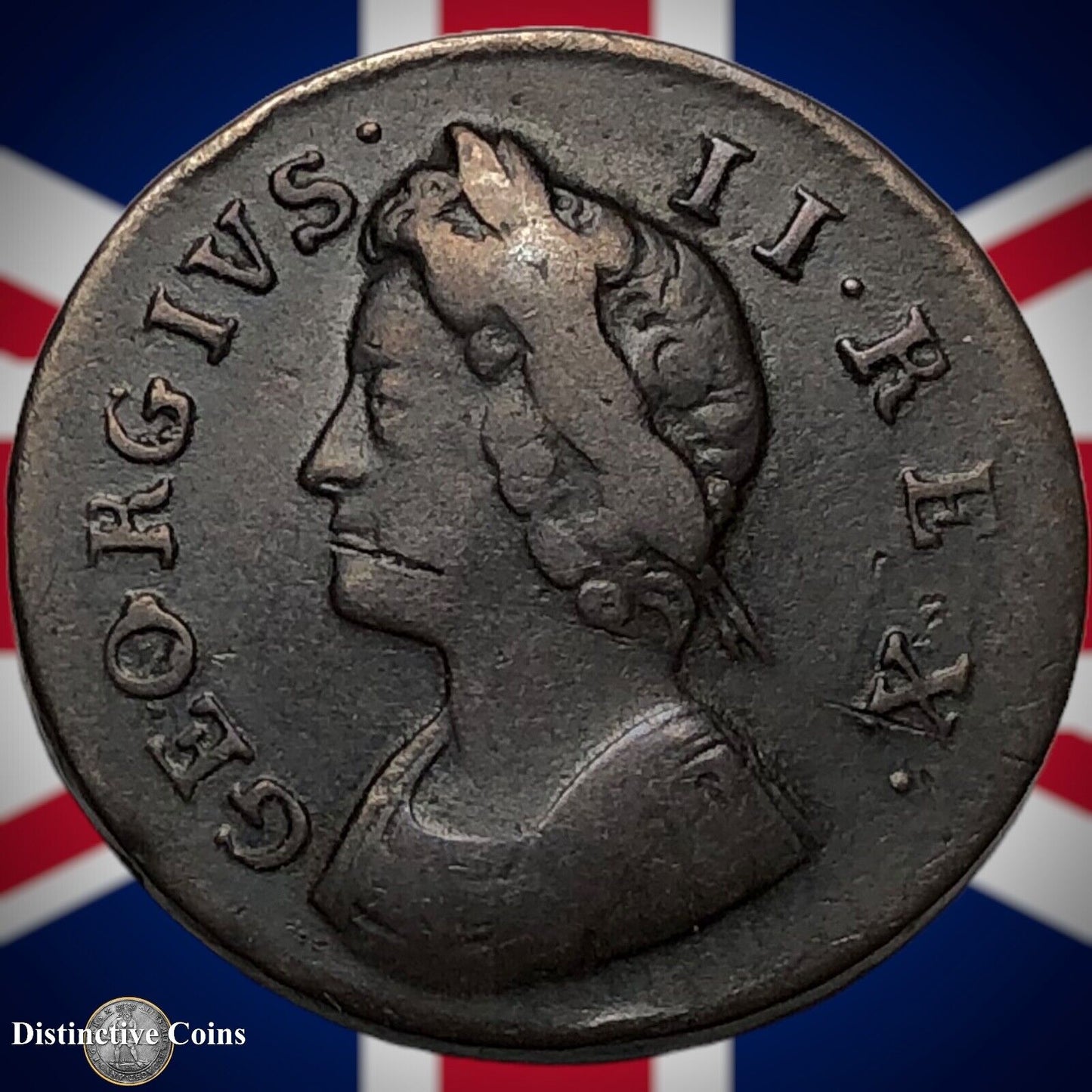 Great Britain 1739 Farthing 1/4d GB3167