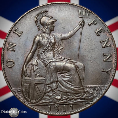 Great Britain 1911 Penny 1d GB6750