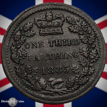 Great Britain 1885 Third Farthing 1/3 Penny GB3025