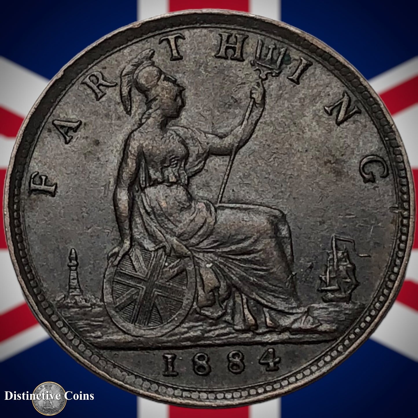 Great Britain 1884 Farthing 1/4d GB4138