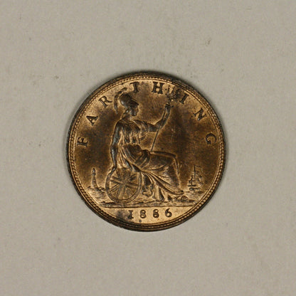 Great Britain 1886 Farthing  