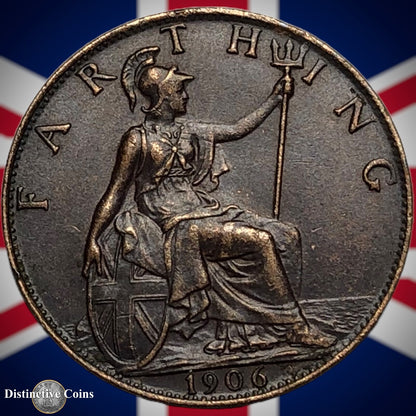 Great Britain 1906 Farthing 1/4d GB4583