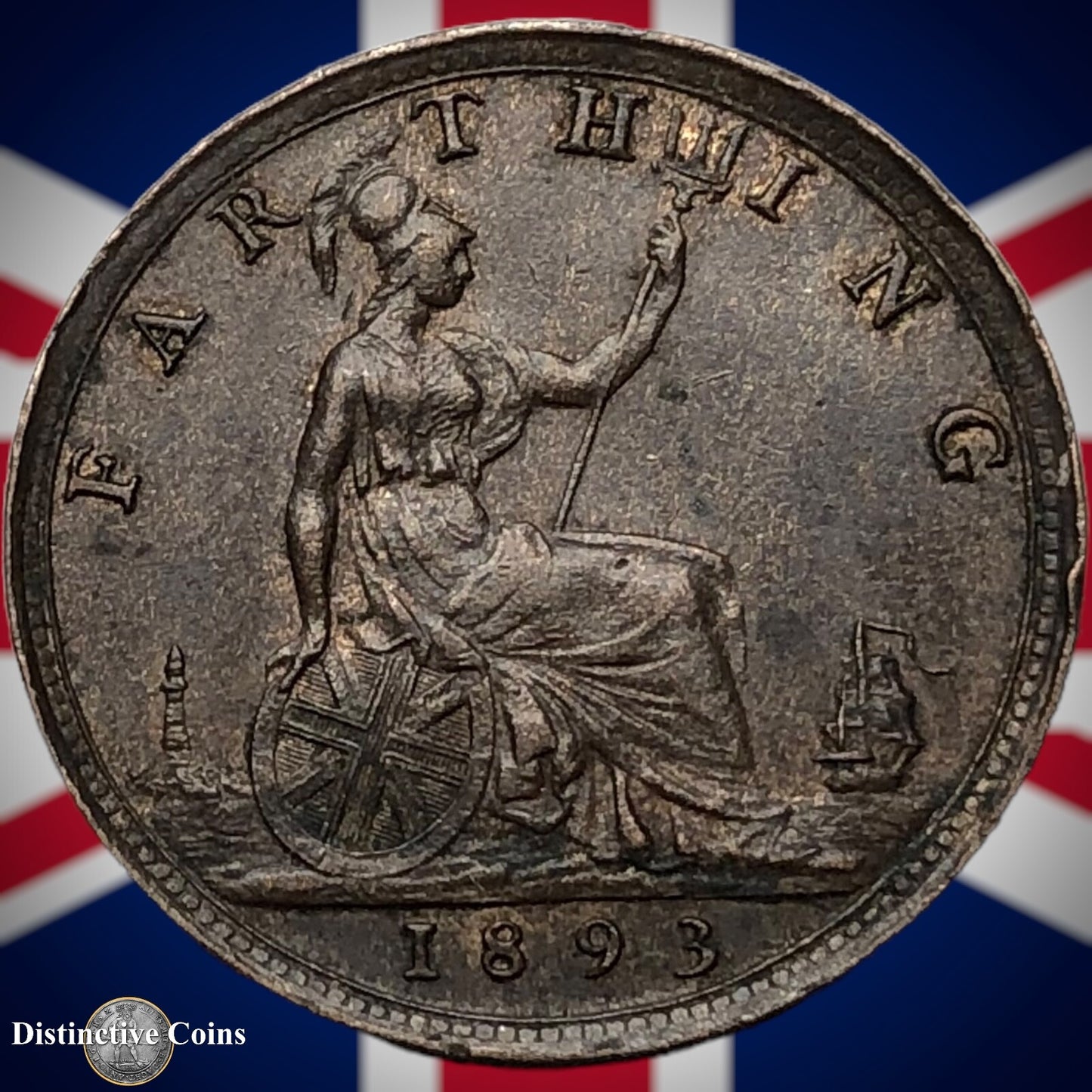 Great Britain 1893 Farthing 1/4d GB4355