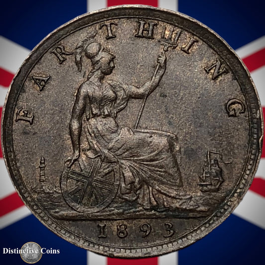 Great Britain 1893 Farthing 1/4d GB4355