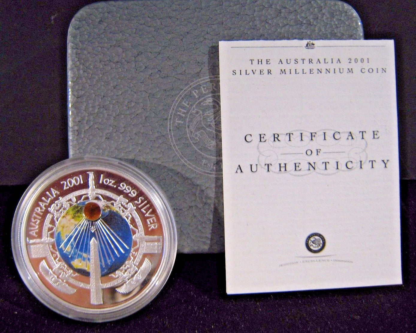 2001 Australia $1 Dol. 1oz  Silver Millennium PL Coin   