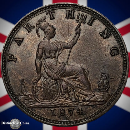 Great Britain 1874 H Farthing 1/4d GB3721