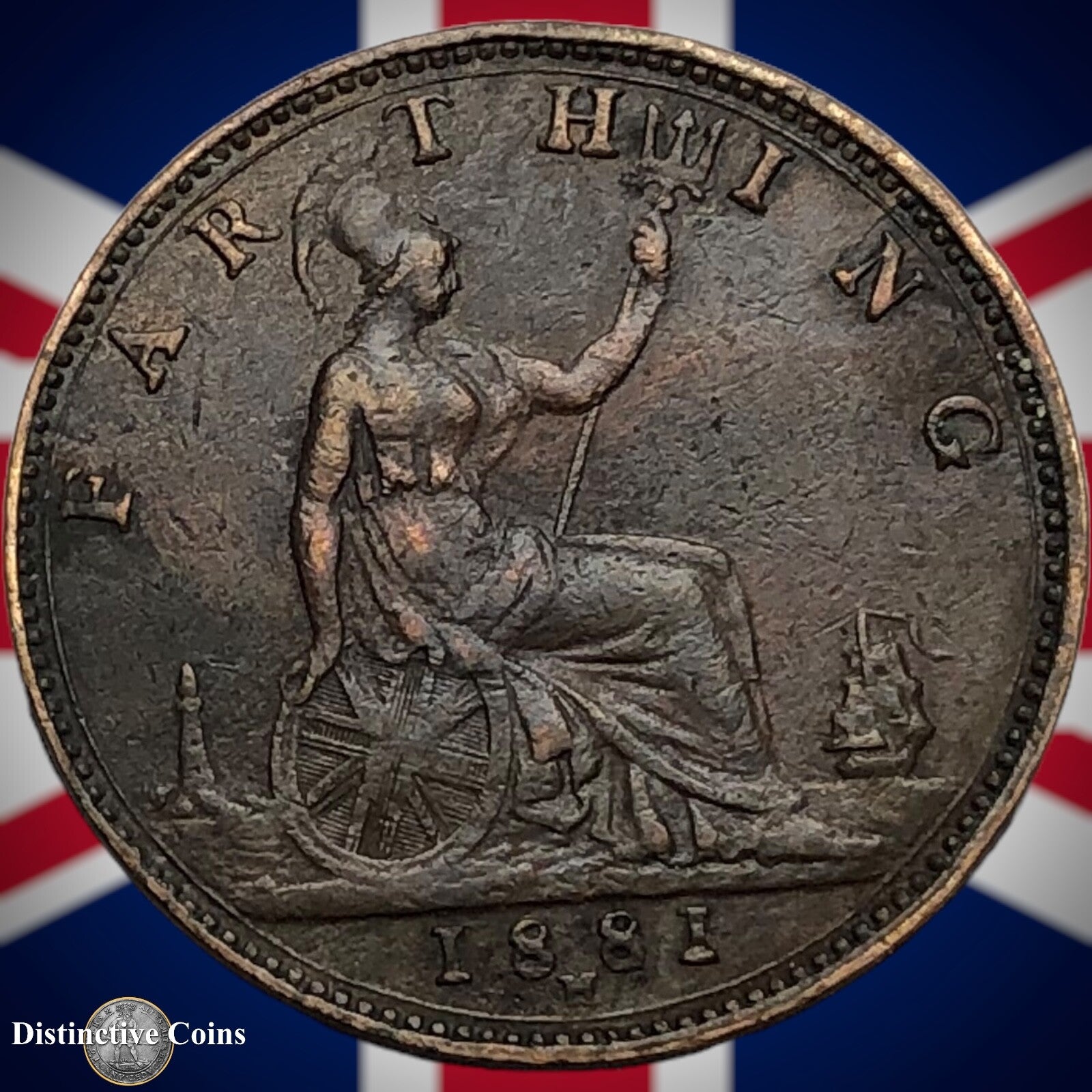 Great Britain 1881 H Farthing 1/4d GB3923
