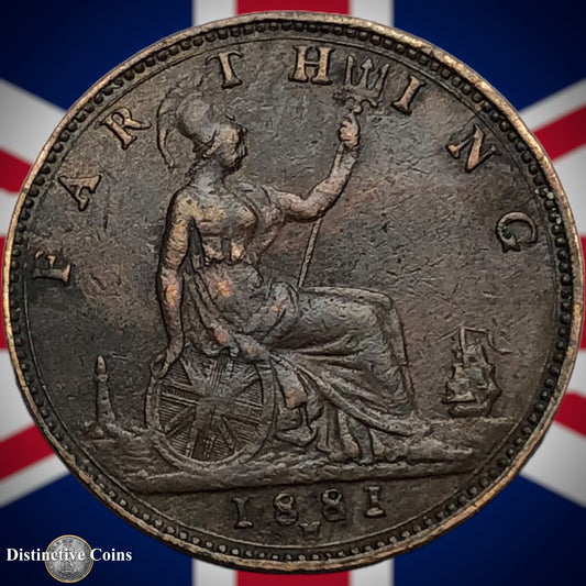 Great Britain 1881 H Farthing 1/4d GB3923