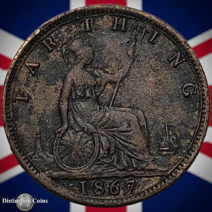 Great Britain 1867 Farthing 1/4d GB3605