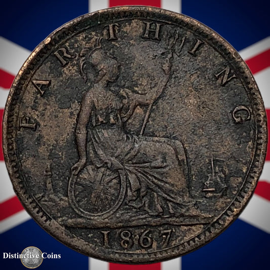 Great Britain 1867 Farthing 1/4d GB3605