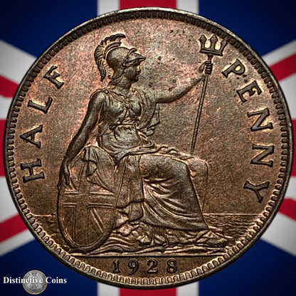 Great Britain 1928 Half Penny 1/2d GB5943