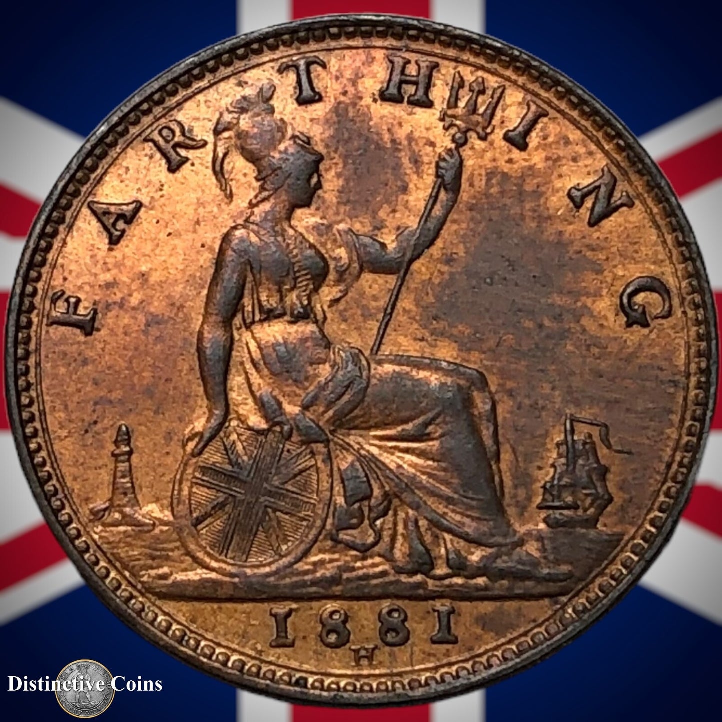 Great Britain 1881 H Farthing 1/4d GB3992