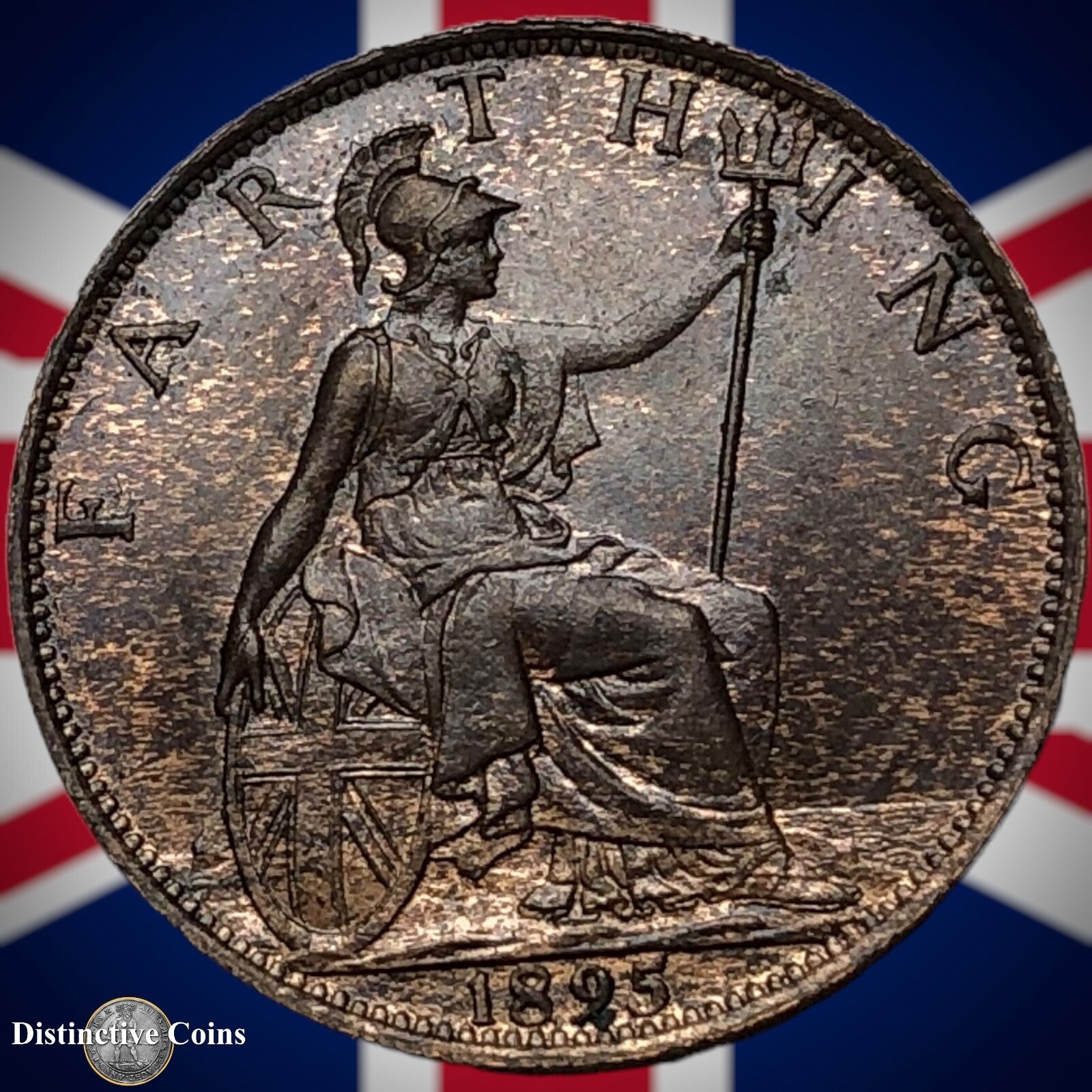 Great Britain 1895 Farthing 1/4d GB4414