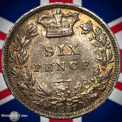 Great Britain 1887 Six Pence GB2698