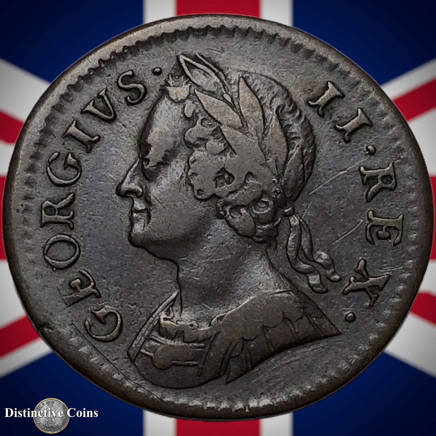 Great Britain 1749 Farthing 1/4d GB3178