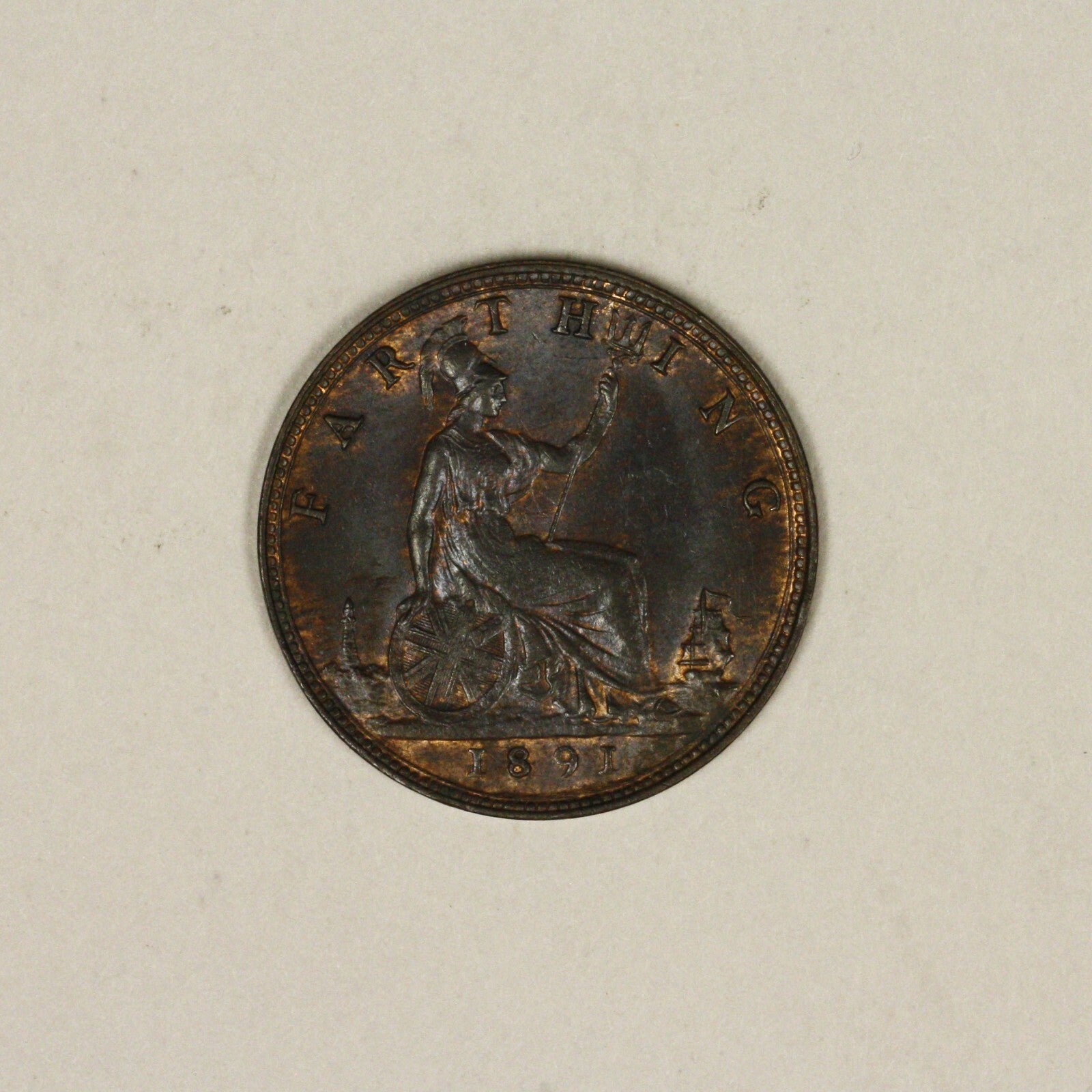 Great Britain 1891 Farthing  