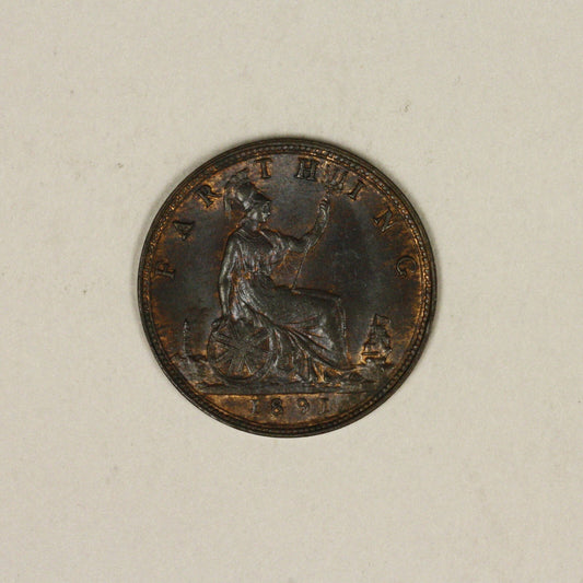 Great Britain 1891 Farthing  