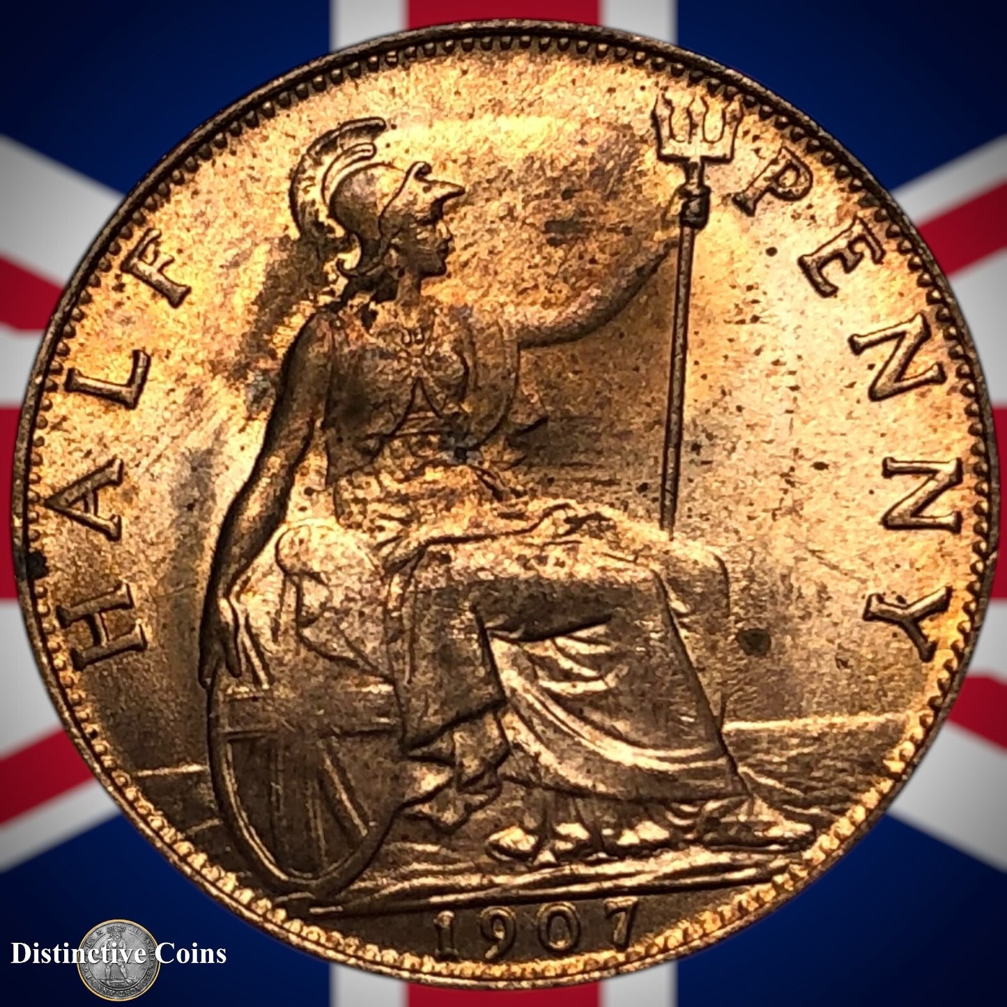 Great Britain 1907 Half Penny 1/2d GB5820