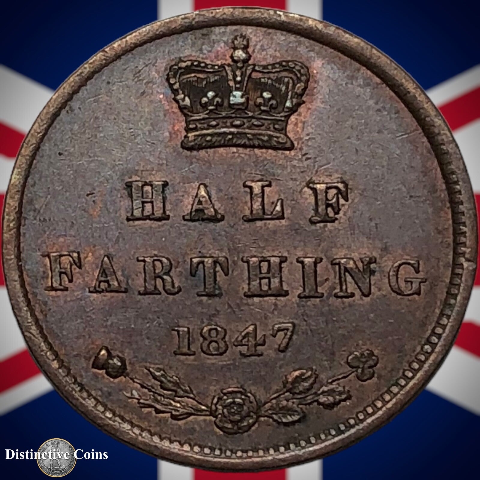 Great Britain 1847 Half Farthing 1/2 Penny GB3137