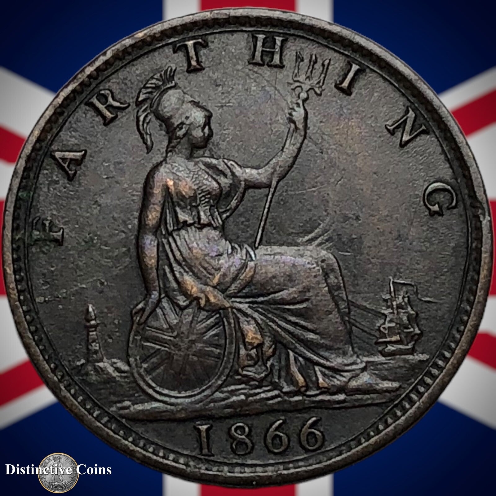 Great Britain 1866 Farthing 1/4d GB3579