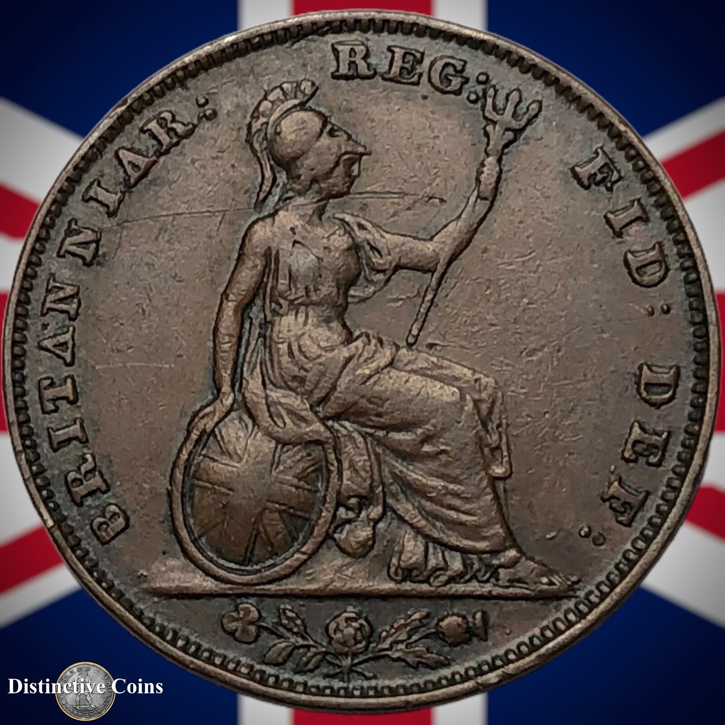 Great Britain 1848 Farthing 1/4d GB3429