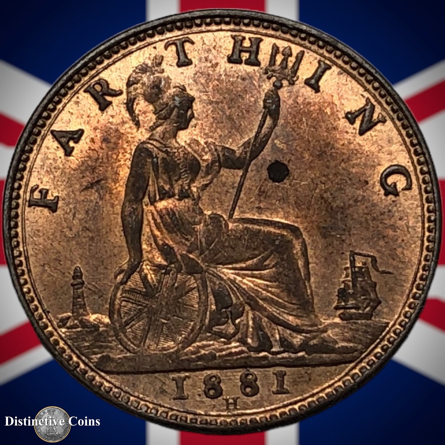 Great Britain 1881 H Farthing 1/4d GB4000