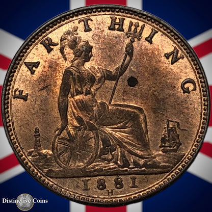 Great Britain 1881 H Farthing 1/4d GB4000