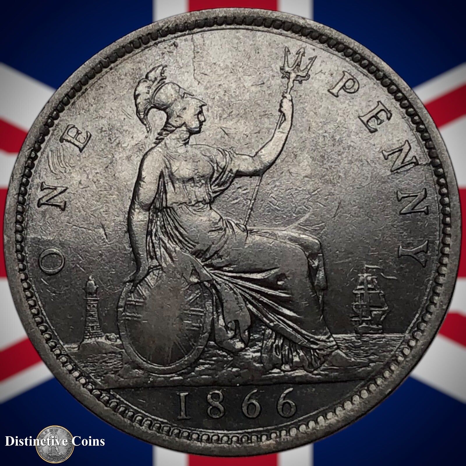 Great Britain 1866 Penny 1d GB6292