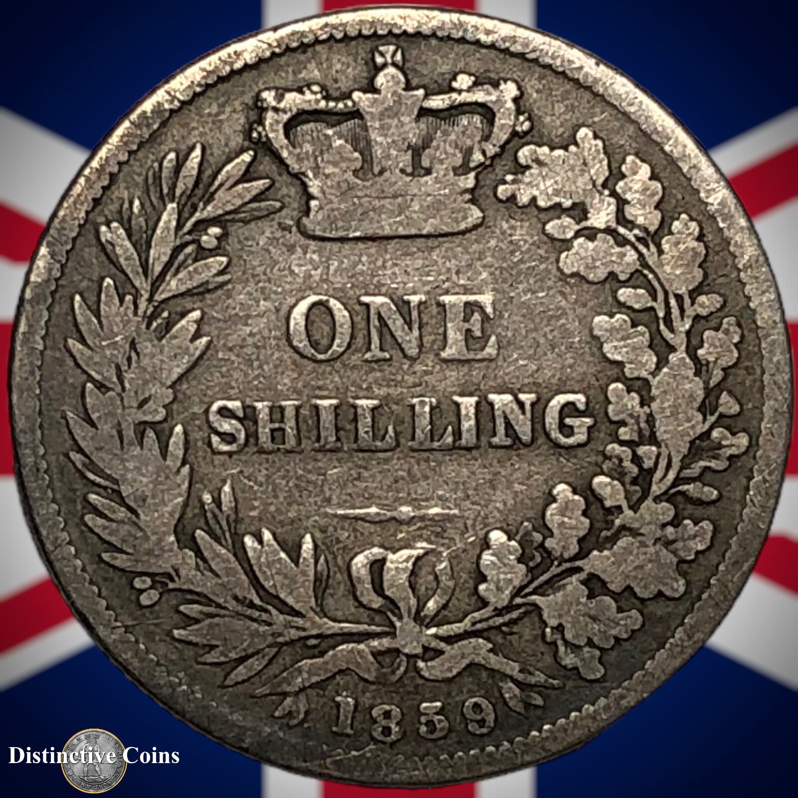 Great Britain 1859 British One Shilling GB0241