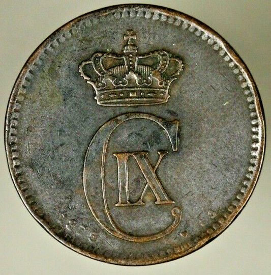 Denmark   5 Ore 1875   VF  A1263