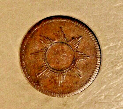 1819 German State Frankfurt Juden Pfennig Token Nice