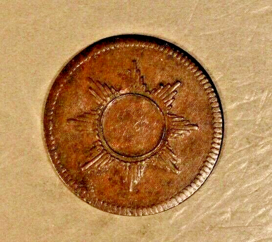 1819 German State Frankfurt Juden Pfennig Token Nice