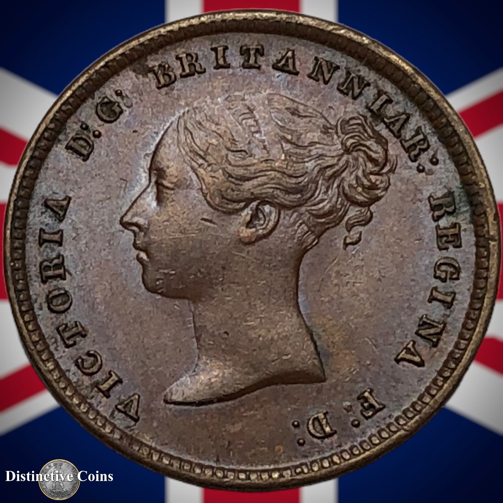 Great Britain 1844 Half Farthing 1/2 Penny GB3116