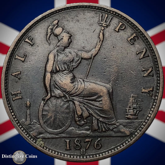 Great Britain 1876 H Half Penny 1/2d GB5524