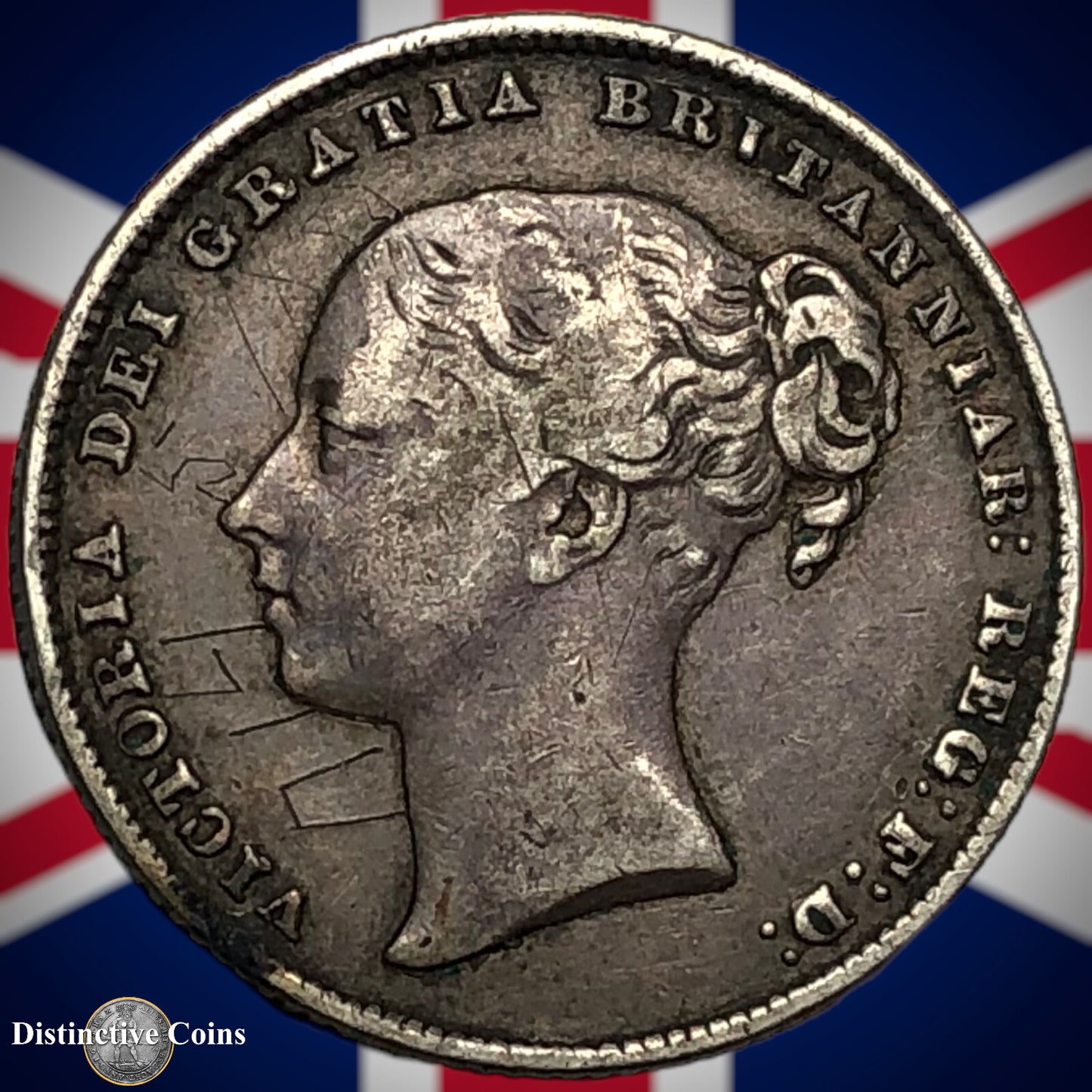 Great Britain 1864 British One Shilling GB0272