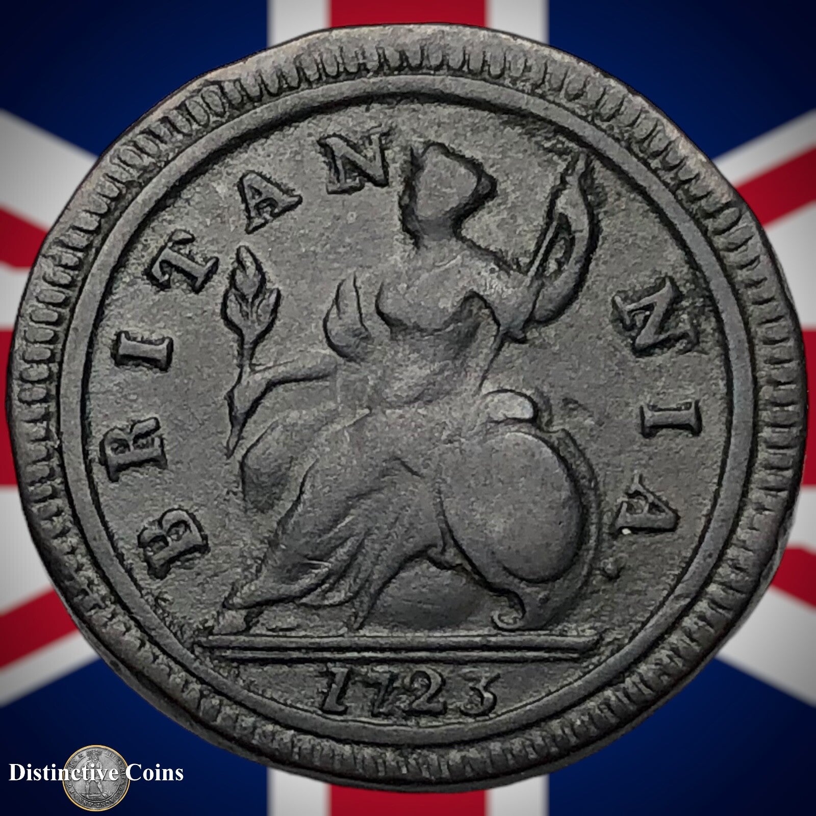 Great Britain 1723 Half Penny 1/2d GB5028