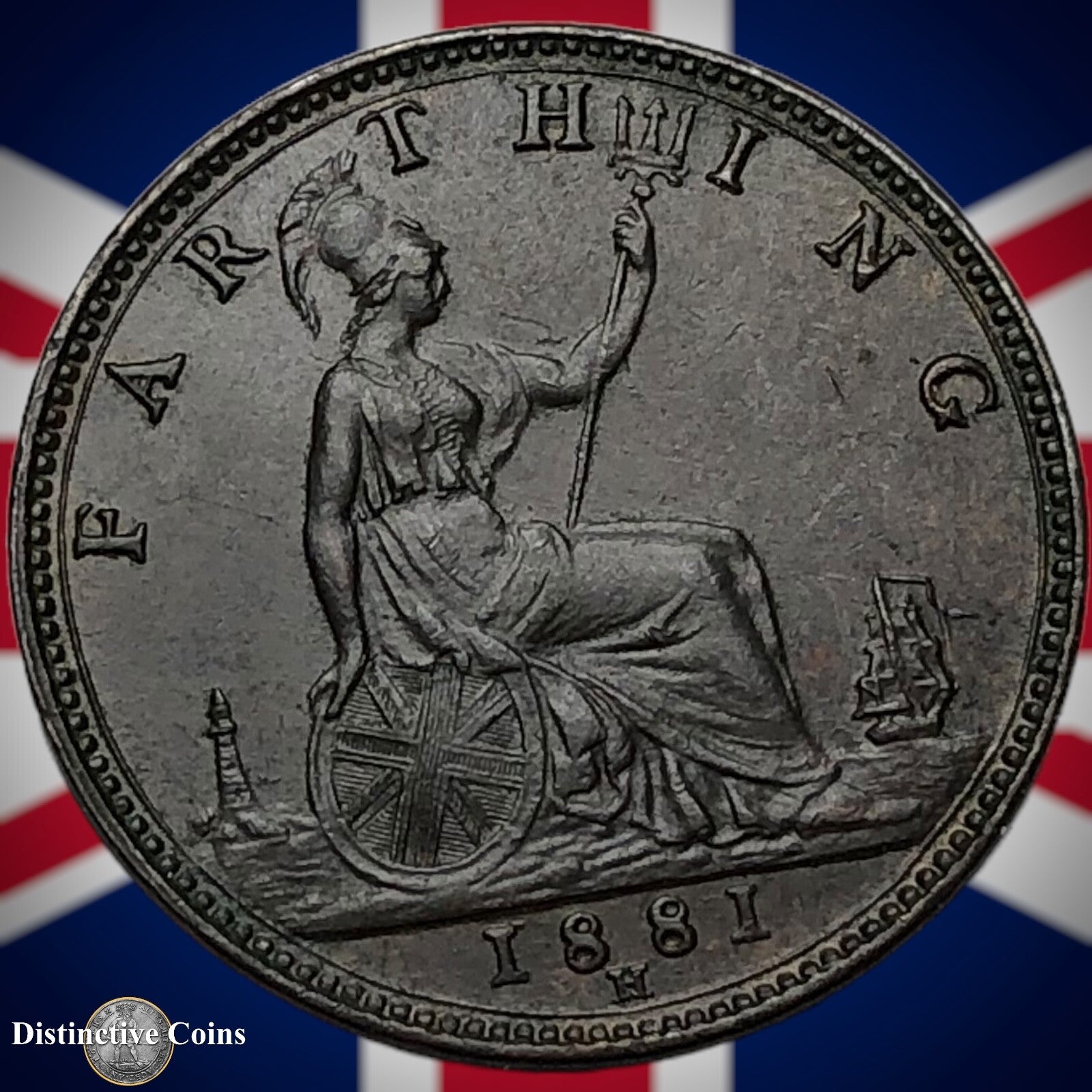 Great Britain 1881 H Farthing 1/4d GB4005