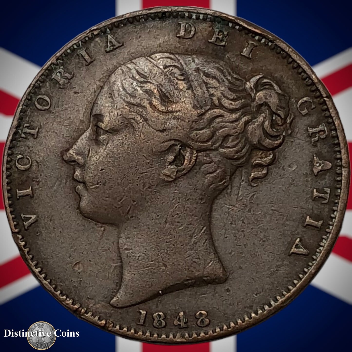 Great Britain 1848 Farthing 1/4d GB3430