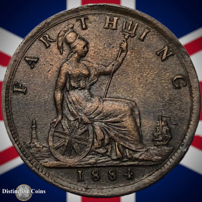 Great Britain 1884 Farthing 1/4d GB4069