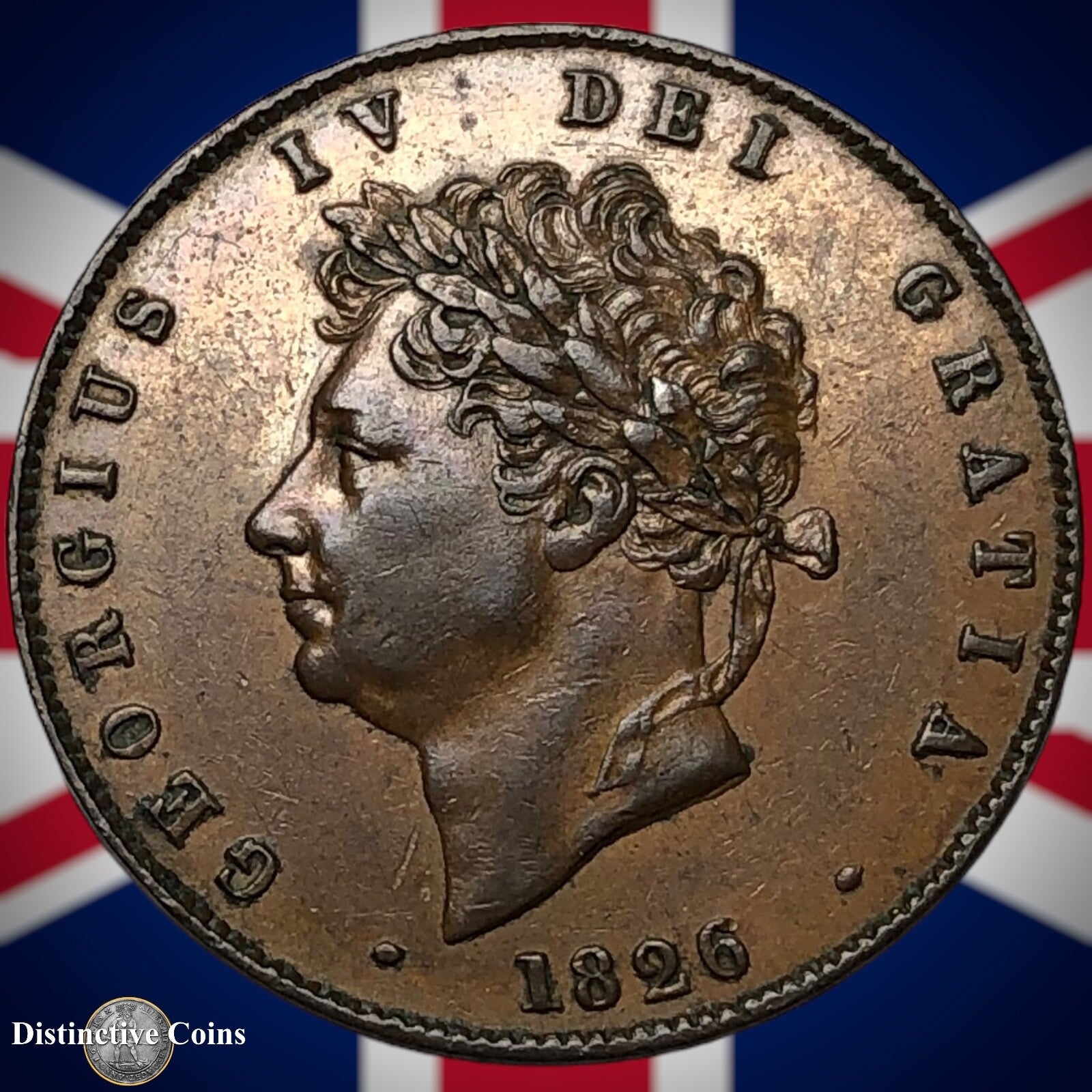 Great Britain 1826 Half Penny 1/2d GB5206
