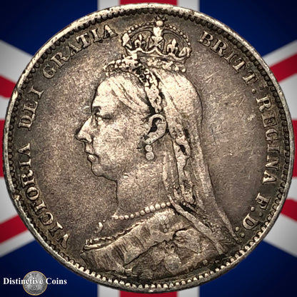 Great Britain 1892 British One Shilling GB0599