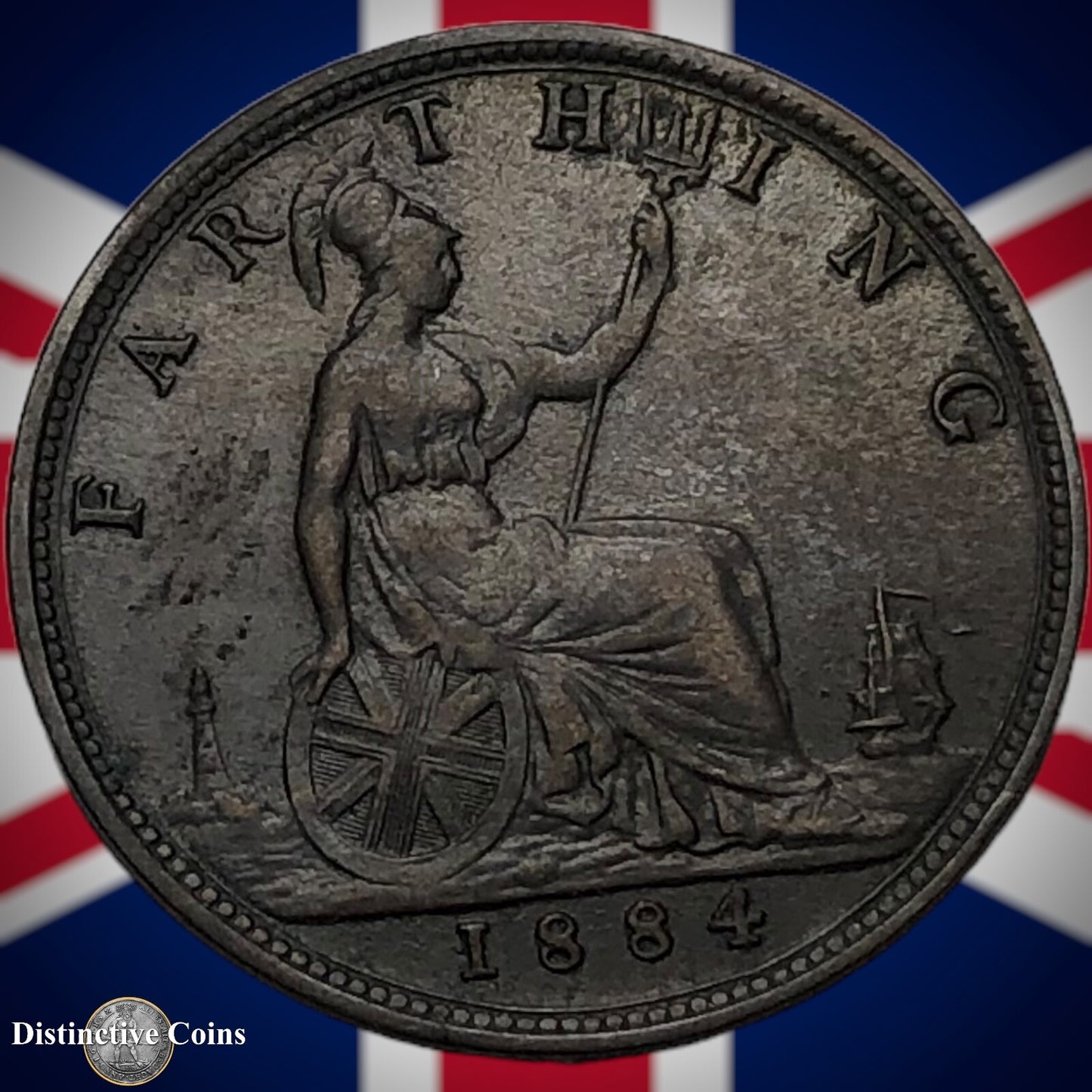 Great Britain 1884 Farthing 1/4d GB4076