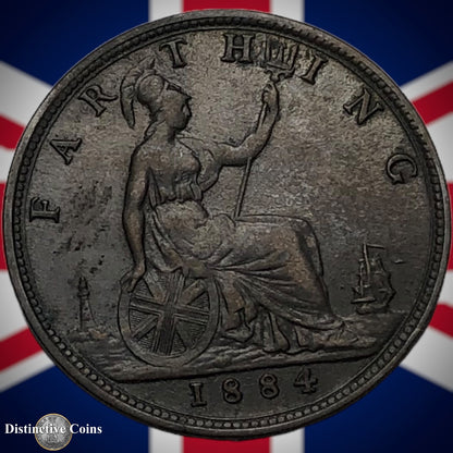 Great Britain 1884 Farthing 1/4d GB4076